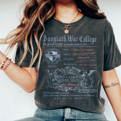 Fourth Wing Basgiath War College Comfort Colors T-Shirt