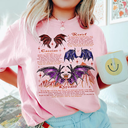 Night Court Bat Boys Comfort Colors T-Shirt – Rhysand, Azriel & Cassian