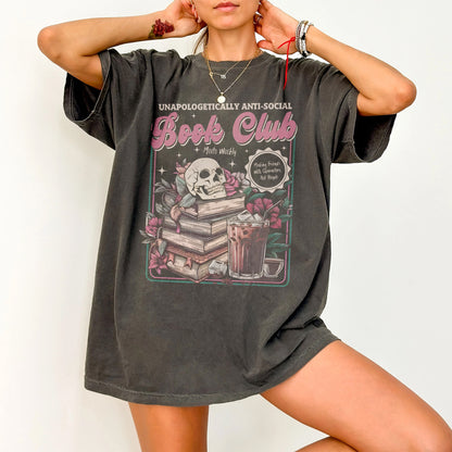 Anti-Social Book Club Comfort Colors Graphic Tee