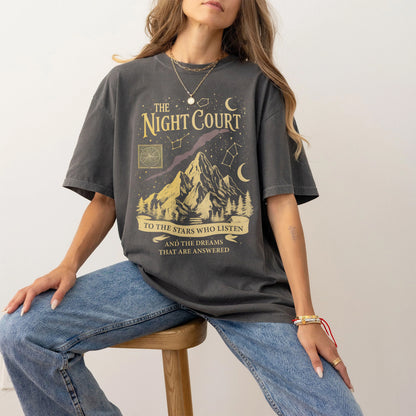 Night Court Comfort Colors T-Shirt – To the Stars ACOTAR Graphic Tee