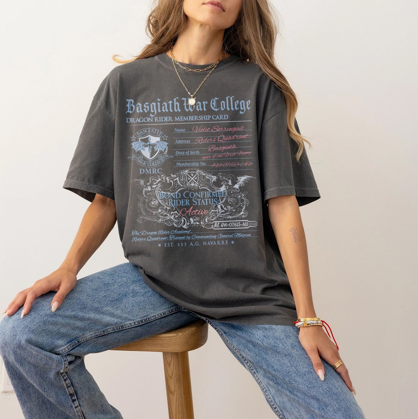 Fourth Wing Basgiath War College Comfort Colors T-Shirt