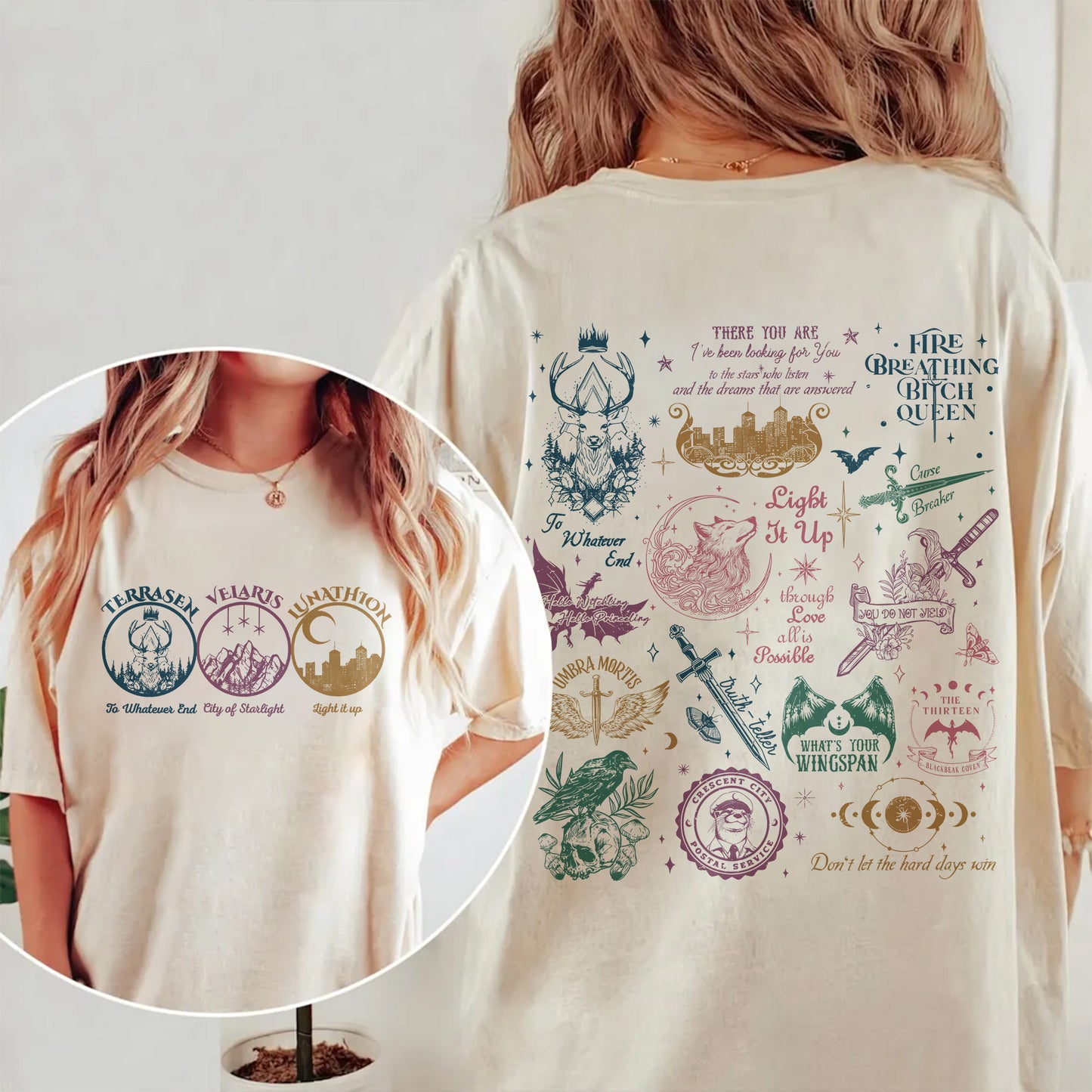 Maasverse Comfort Colors T-Shirt – Terrasen Velaris Lunathion