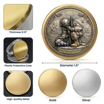 250 Years Of Independence Commemorative Coin, Gold And Silver 250th Coin, July 4th Gifts EKHI-05086351