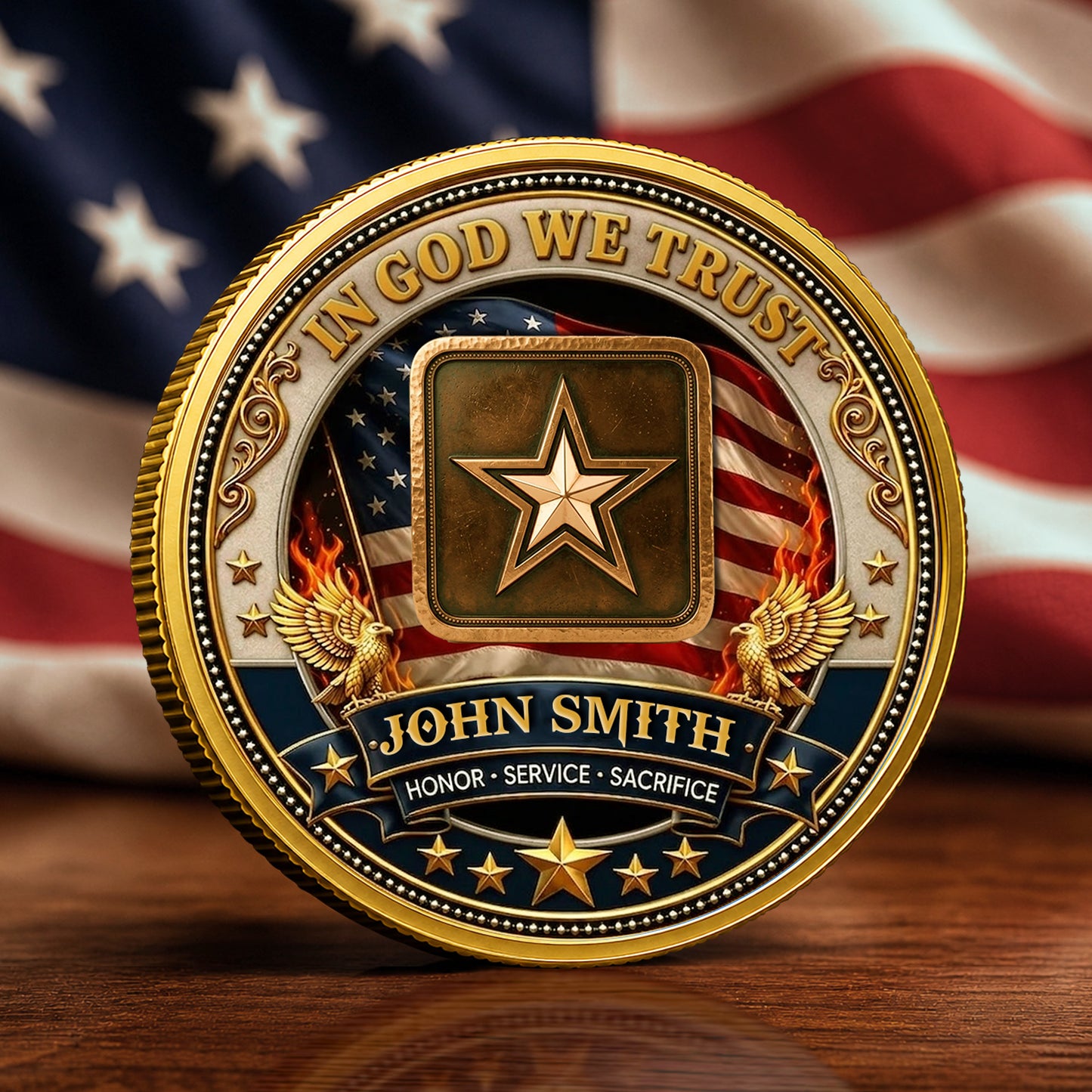 Personalized  1776-2026 250th Anniversary Commemorative Coin With Name And Rank, Gold And Silver 250th Coin, July 4th Gifts EKHI-05086351