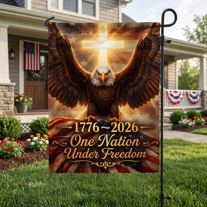 USA 250th Anniversary Patriotic Garden Flag, 1776–2026 Independence Outdoor Decor EKHI-05126407