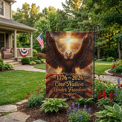 USA 250th Anniversary Patriotic Garden Flag, 1776–2026 Independence Outdoor Decor EKHI-05126407