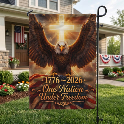 USA 250th Anniversary Patriotic Garden Flag, 1776–2026 Independence Outdoor Decor EKHI-05126407