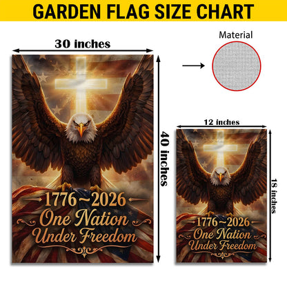 USA 250th Anniversary Patriotic Garden Flag, 1776–2026 Independence Outdoor Decor EKHI-05126407