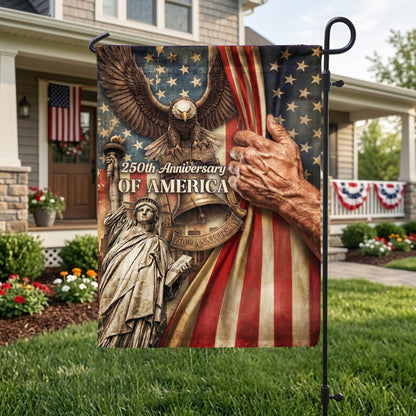 USA 250th Anniversary 1776-2026 Garden Flag, July 4th Home Decoration EKHI-05126407