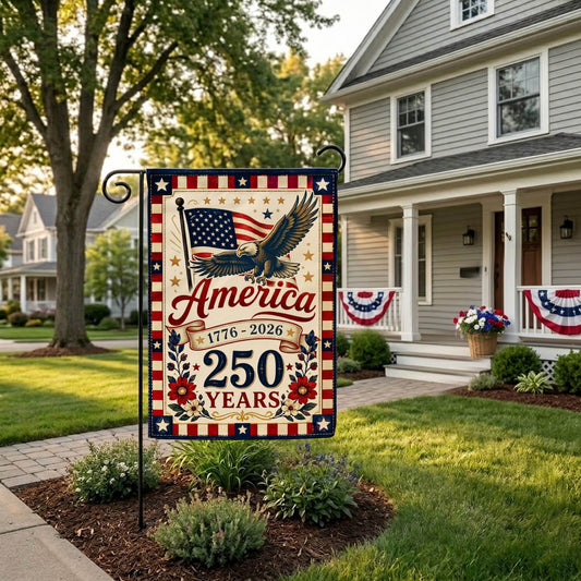 USA 250th Anniversary Garden Flag, July 4th Independence Decoration EKHI-05126407