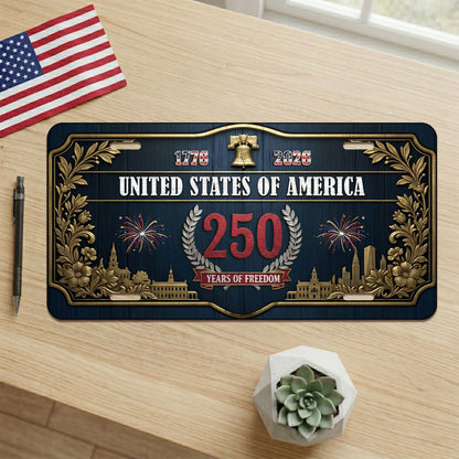 America's 250th Anniversary License Plate, 1776 Independence Day Gifts ETHY-01225201