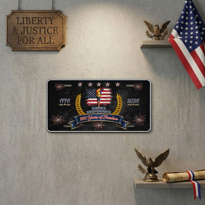 Patriotic License Plate, Gift for America's 250th Anniversary ETHY-01225201