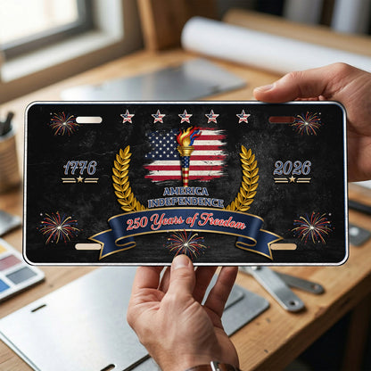 Patriotic License Plate, Gift for America's 250th Anniversary ETHY-01225201