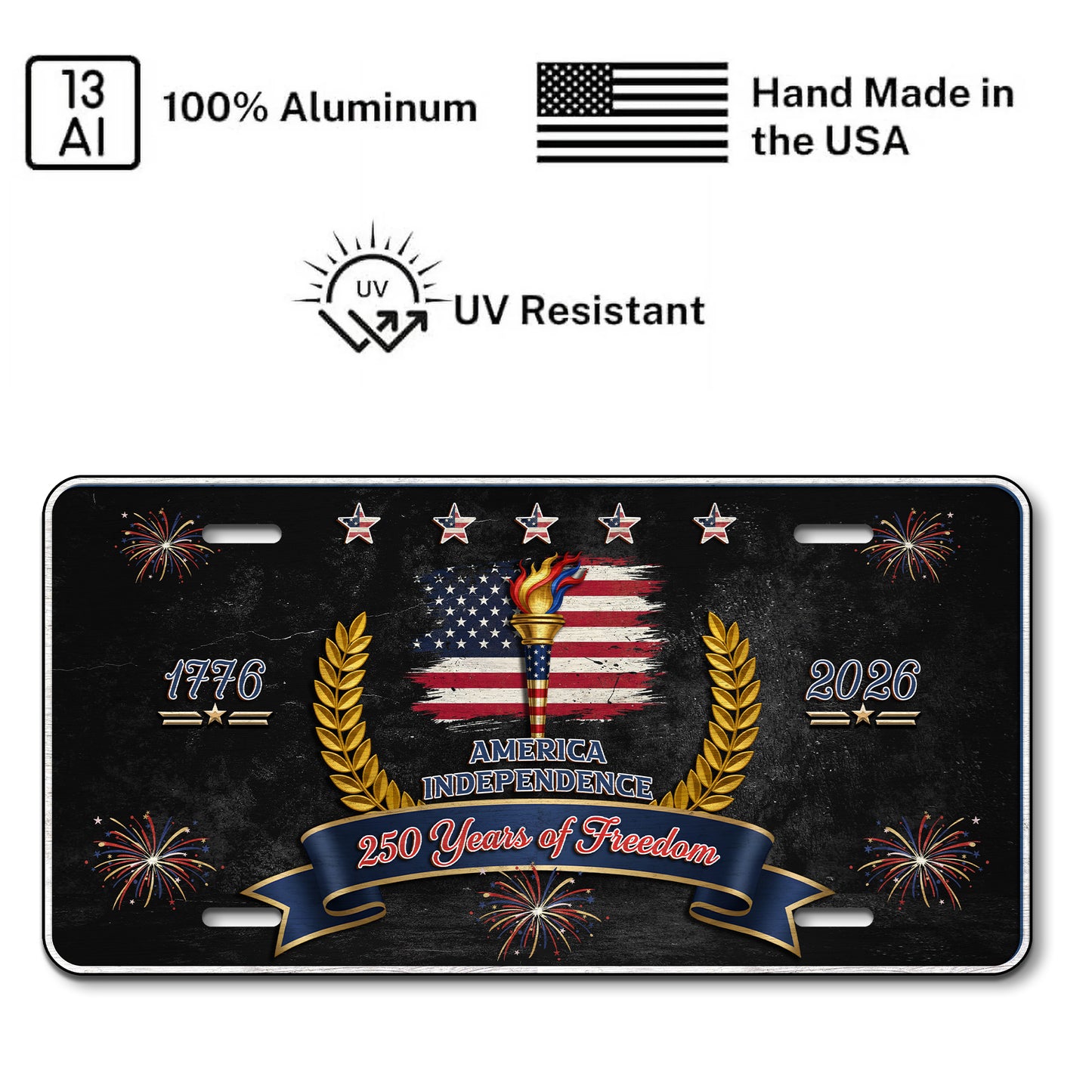 Patriotic License Plate, Gift for America's 250th Anniversary ETHY-01225201