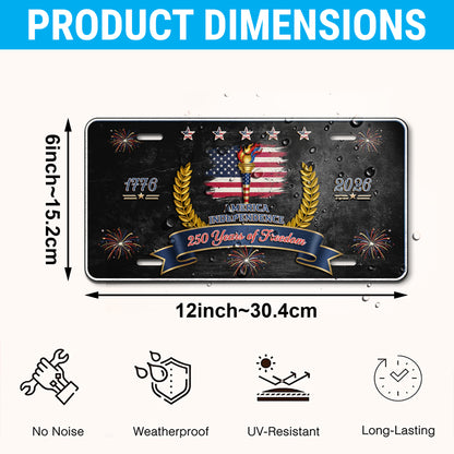 Patriotic License Plate, Gift for America's 250th Anniversary ETHY-01225201