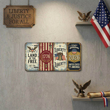 America 1776-2026 License Plate, 250th Anniversary Gifts ETHY-01225201
