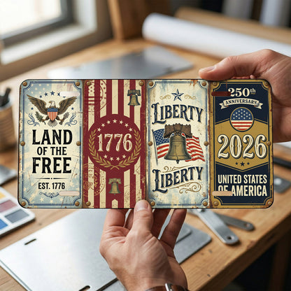 America 1776-2026 License Plate, 250th Anniversary Gifts ETHY-01225201