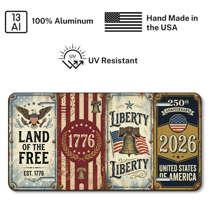 America 1776-2026 License Plate, 250th Anniversary Gifts ETHY-01225201