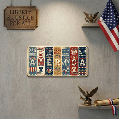 Patriotic 1776-2026 250th Anniversary License Plate, 250th Anniversary Gifts ETHY-01225201