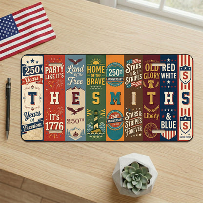 Personalized 250th Anniversary License Plate, Patriotic USA Family Gift ETHY-01225201