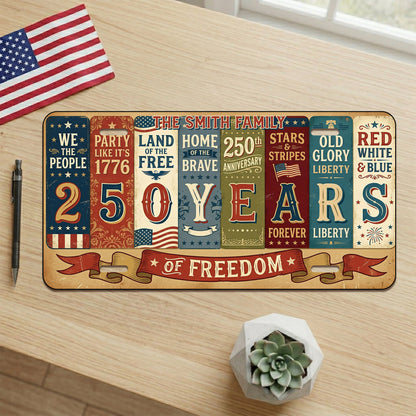 Custom 1776 Patriotic License Plate, 250th Anniversary Gifts for Family ETHY-01225201