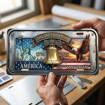 Custom 250th Anniversary License Plate, 250th Anniversary Gifts ETHY-01225201