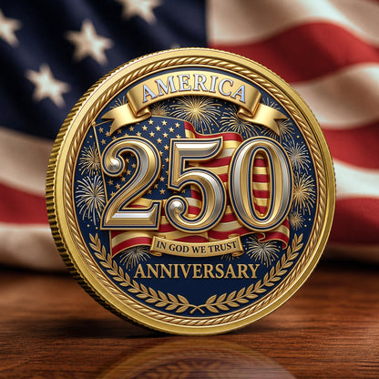 US America 250th Anniversary Commemorative Coin Commemorative Coin, Gold And Silver 250th Coin, July 4th Gifts