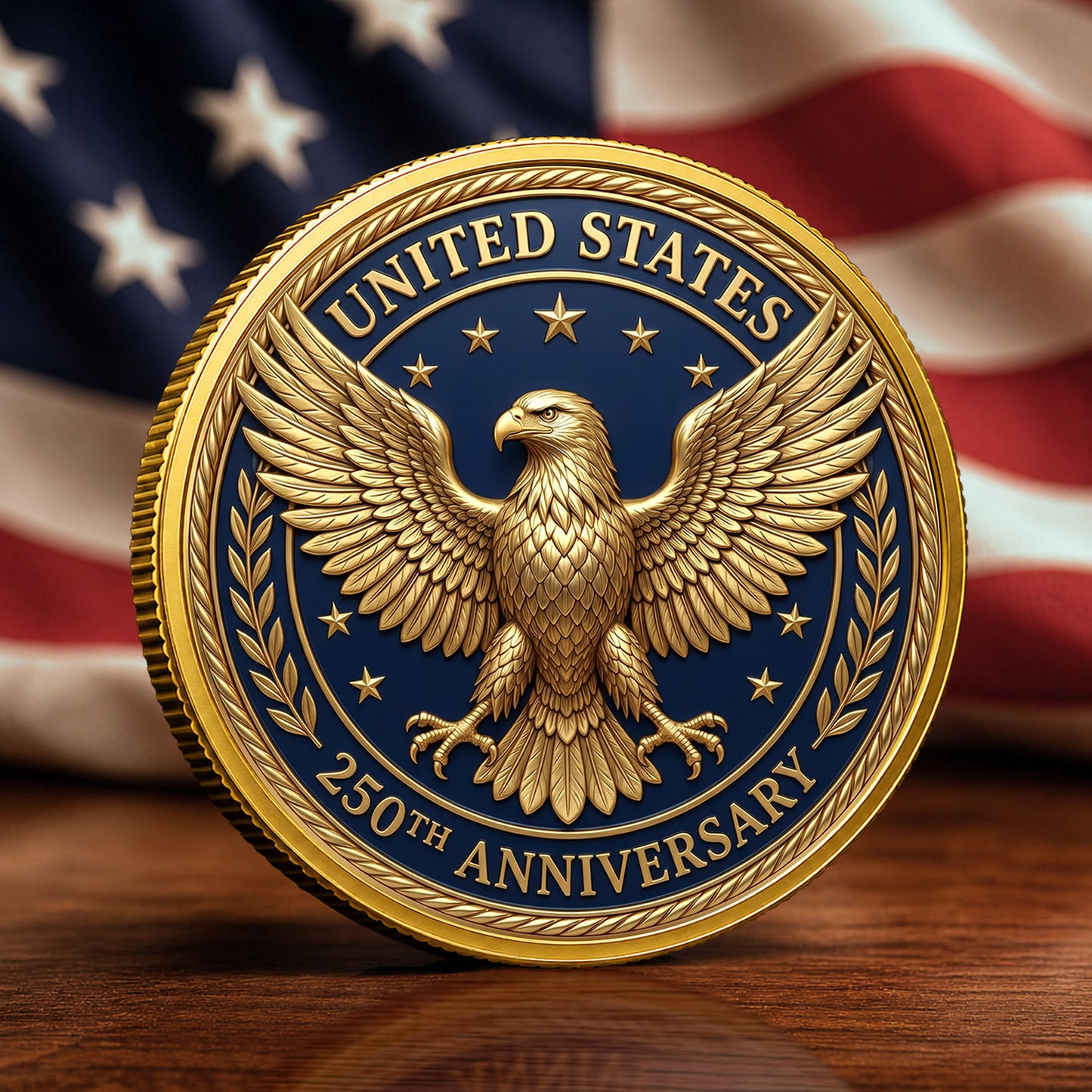 US America 250th Anniversary Commemorative Coin Commemorative Coin, Gold And Silver 250th Coin, July 4th Gifts
