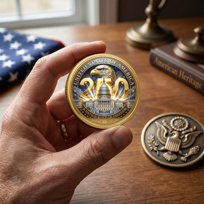 America 250th Anniversary 1776-2026 Semiquincentennial Commemorative Coin, Gold And Silver 250th Coin, 1776-2026 Patriotic Gifts ETHY-05056300