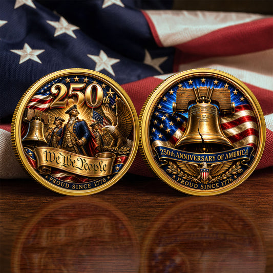 America 250th Anniversary Commemorative Coin, Gold And Silver 250th Coin, We The People Patriotic Gift ETHY-05056300