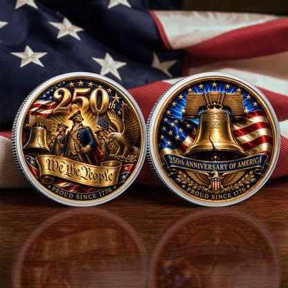 America 250th Anniversary Commemorative Coin, Gold And Silver 250th Coin, We The People Patriotic Gift ETHY-05056300