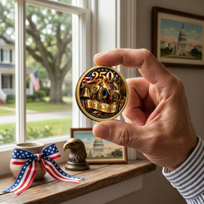 America 250th Anniversary Commemorative Coin, Gold And Silver 250th Coin, We The People Patriotic Gift ETHY-05056300