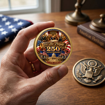 America 250th Anniversary Commemorative Coin, Gold And Silver 250th Coin, Independence Day Gifts ETHY-05056300
