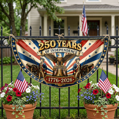 250th Anniversary United States Semicirle Flag, 1776-2026 Patriotic Flag, Patriotic Decoration ETHY-05156481