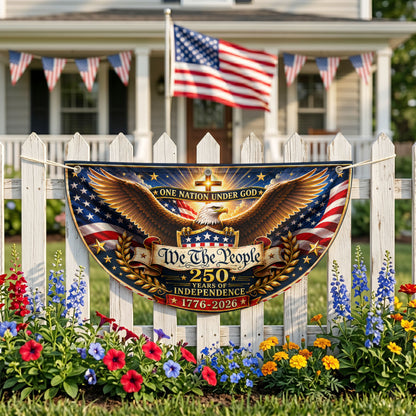 250 Years America Semicirle Flag, Patriotic Flag, 1776–2026 Eagle Flag, Independence Day Gifts ETHY-05156481