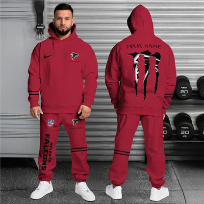 Atlanta Falcons Combo Custom Hoodie And Sweatpants, Gift For Sport Fans ETRG-62589