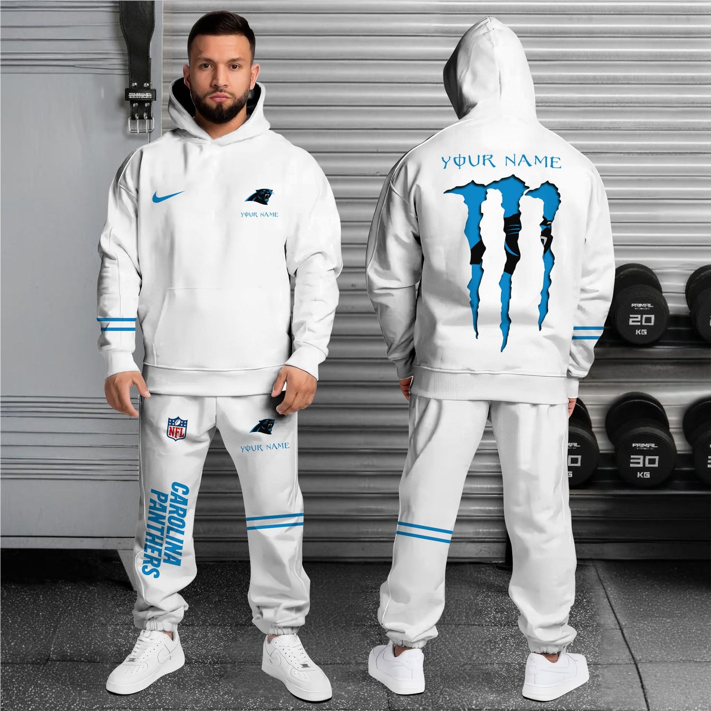 Carolina Panthers Combo Custom Hoodie And Sweatpants, Gift For Sport Fans ETRG-62589