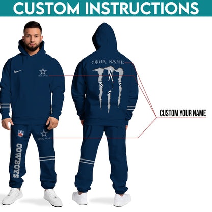 1 Best Selling Dallas Cowboys Combo Custom Hoodie And Sweatpants, Gift For Sport Fans ETRG-62589