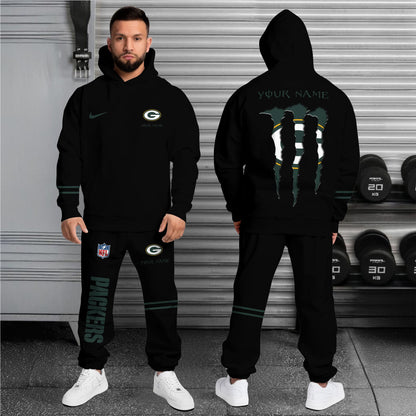 Green Bay Packers Combo Custom Hoodie And Sweatpants, Gift For Sport Fans ETRG-62589