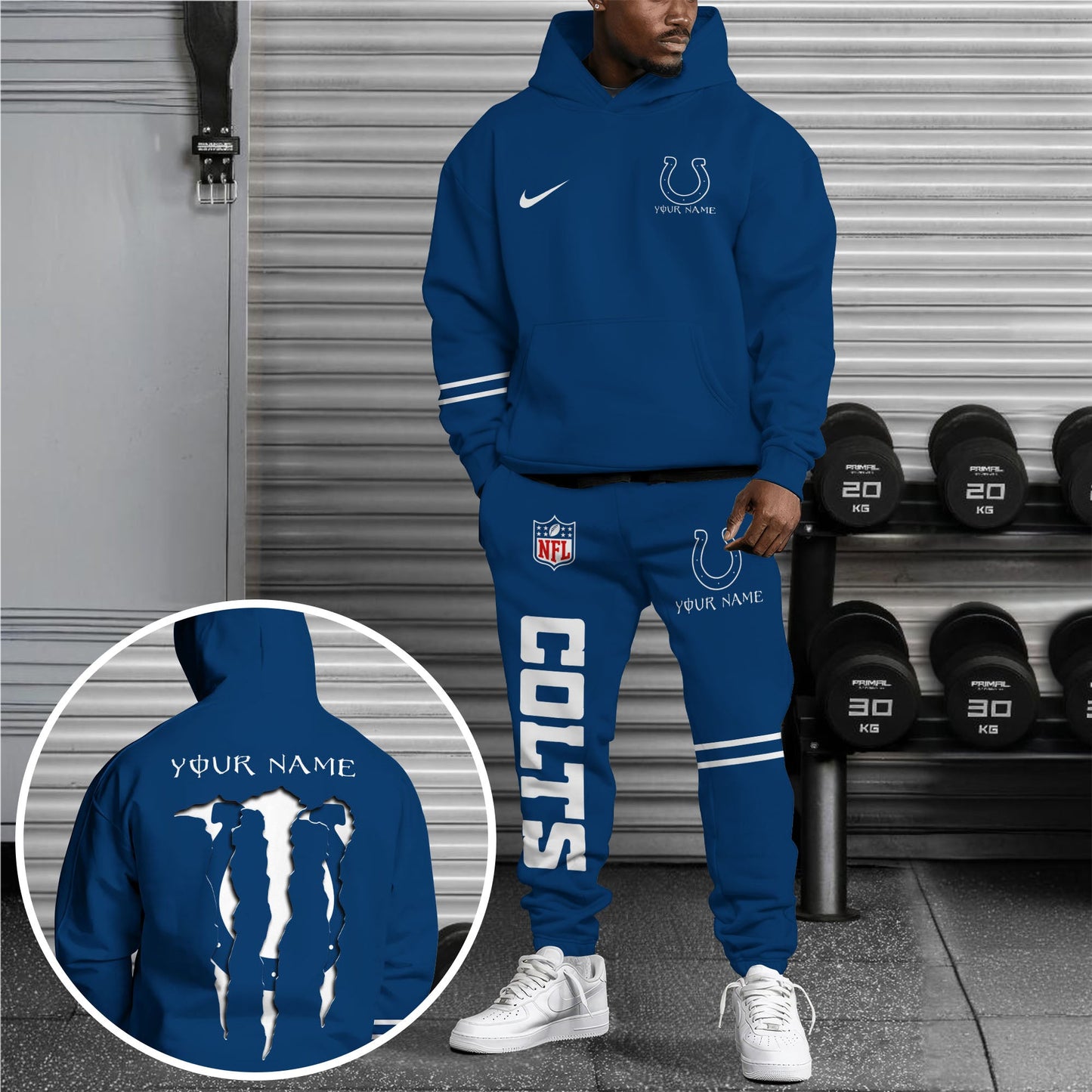 Indianapolis Colts Combo Custom Hoodie And Sweatpants, Gift For Sport Fans ETRG-62589