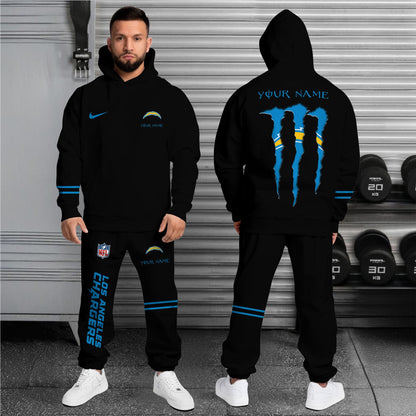 Los Angeles Chargers Combo Custom Hoodie And Sweatpants, Gift For Sport Fans ETRG-62589
