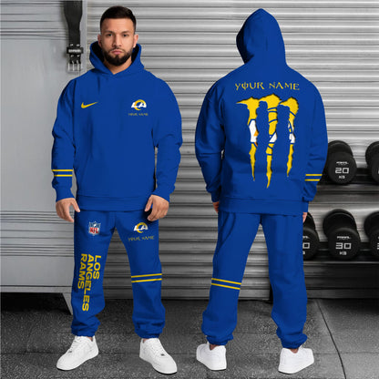 Los Angeles Rams Combo Custom Hoodie And Sweatpants, Gift For Sport Fans ETRG-62589