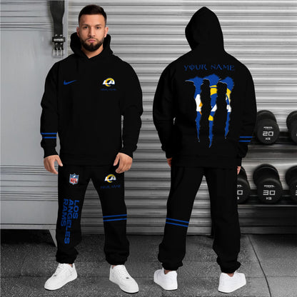 Los Angeles Rams Combo Custom Hoodie And Sweatpants, Gift For Sport Fans ETRG-62589
