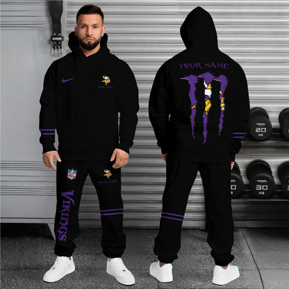 Minnesota Vikings Combo Custom Hoodie And Sweatpants, Gift For Sport Fans ETRG-62589