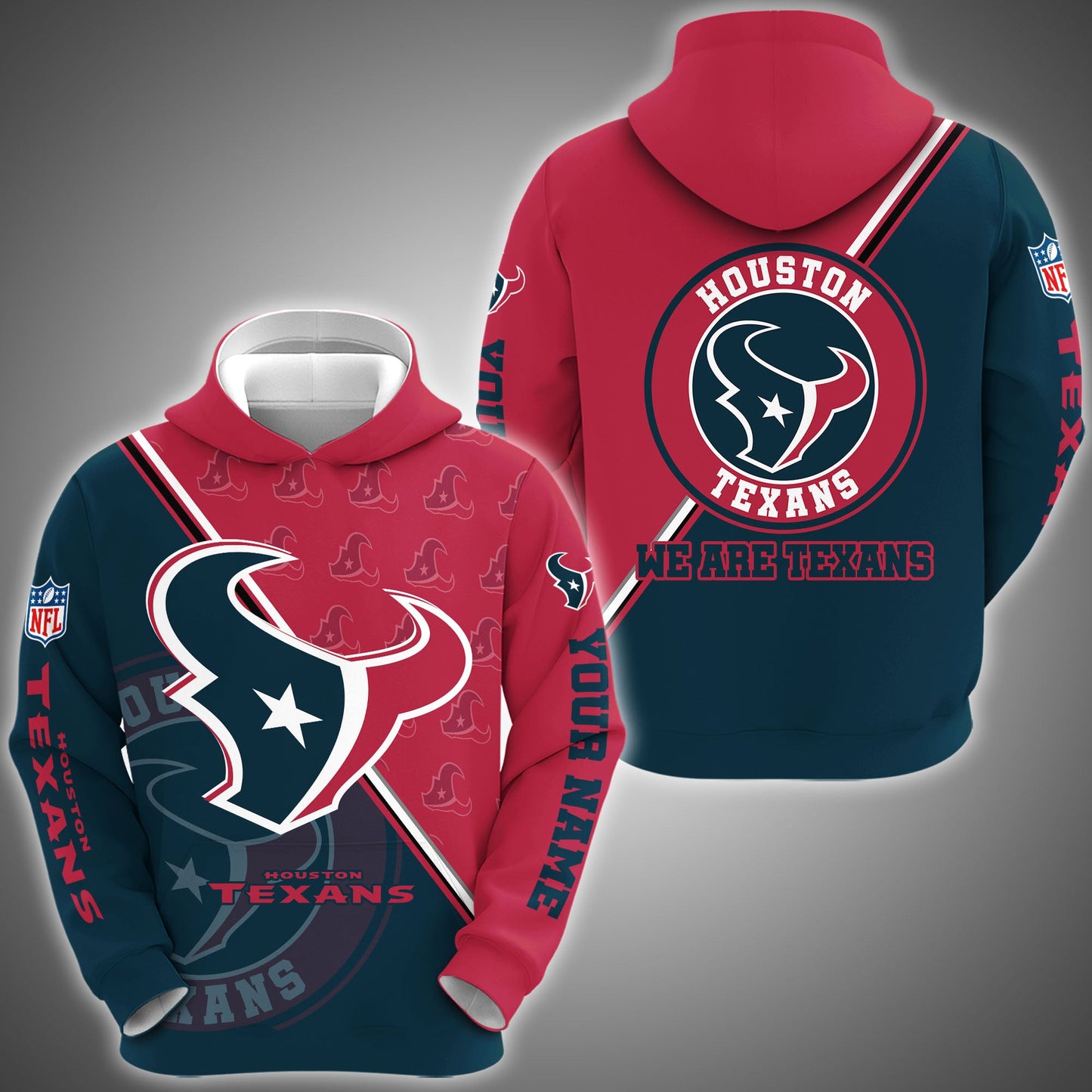 Houston Texans Combo Hoodie And Sweatpants Custom Your Name, Sport Clothings, Sport Gifts ETRG-62940