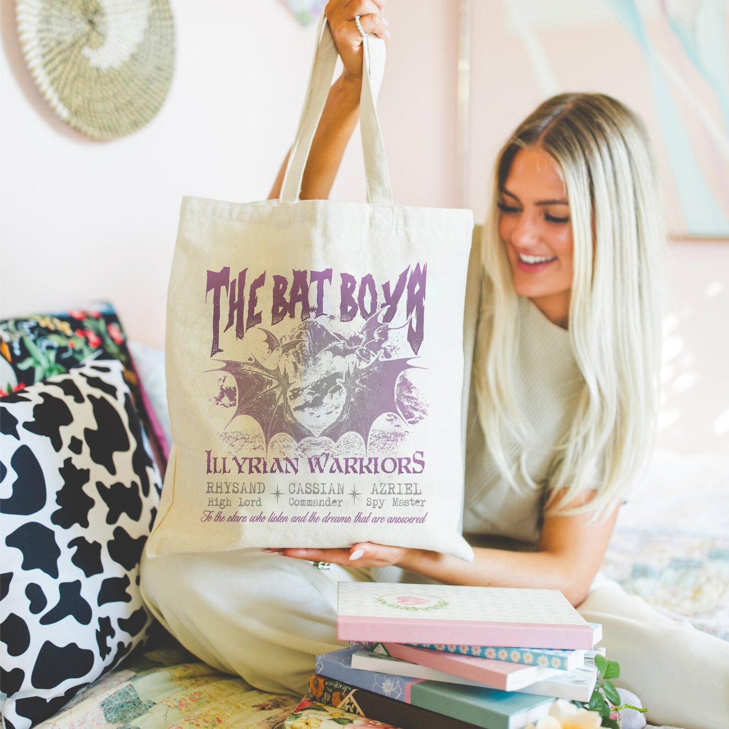 The Bat Boys Tote Bag – ACOTAR Illyrian Warriors