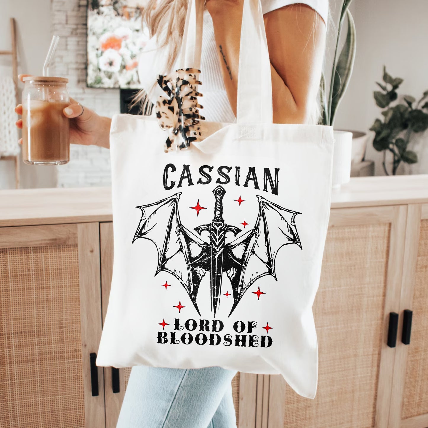 Cassian Tote Bag – Lord of Bloodshed ACOTAR Warrior Gift