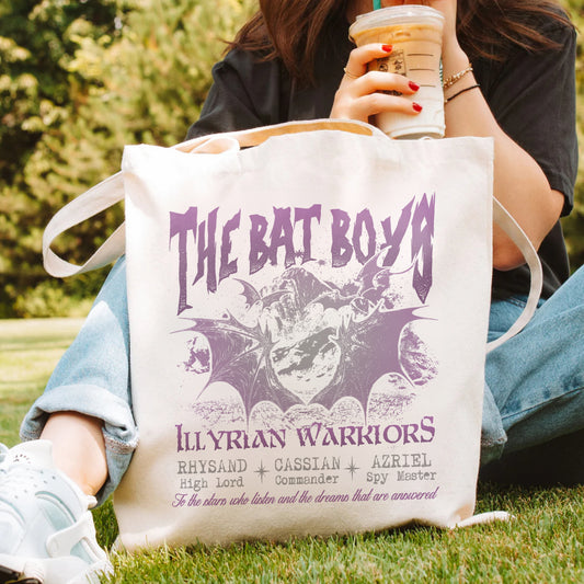 The Bat Boys Tote Bag – ACOTAR Illyrian Warriors