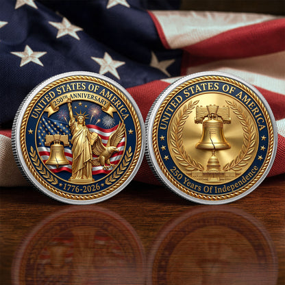 250th Anniversary Commemorative Coin, Gold And Silver 250th Coin, Independence Day Gifts ETHY-05056300