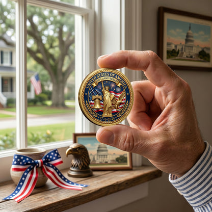 250th Anniversary Commemorative Coin, Gold And Silver 250th Coin, Independence Day Gifts ETHY-05056300